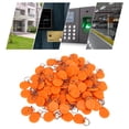 thumbnail image 4 of Door Lock Key Fobs, Read Only Access Control Tag High Sensitivity 100 Pcs Fast Reading Speed Drop Proof  for Attendance Yellow,Orange, 4 of 7