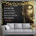 thumbnail image 2 of Oneluffy Buddha Tapestry Wall Hanging Zen Art with Large Buddha Statue Spiritual Buddhist Meditation Wall Decor for Bedroom Office Yoga Spa, 2 of 12