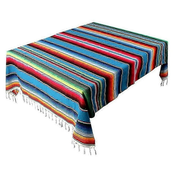 Mexican Blanket Sarape Picnic Rug Throw Tablecloth Hot Rod for Yoga Party , 120X180cm