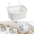 thumbnail image 2 of Plastic Hanging Shower Basket With Rotatable Hook Multifunctional Bathroom, 2 of 11