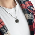thumbnail image 2 of Jewmon Cancer Necklace Zodiac Star Sign Medallion Pendant 24inch Chain Astrology Jewelry Birthday Necklace for Him, 2 of 7