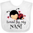 thumbnail image 3 of Inktastic Loved by My Nani Girls Baby Bib, 3 of 4