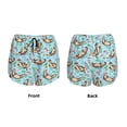 thumbnail image 3 of Balery Cute Otters Pattern Women's Running Shorts with Liner 2 Pockets Elastic Workout Athletic Gym Yoga Shorts-Medium, 3 of 7