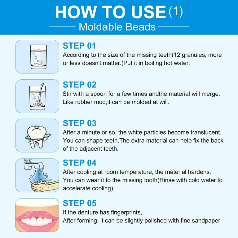 Teeth Repair Kit Temporary Teeth Replacement Kit Moldable False Teeth, Shop Today. Get it Tomorrow!