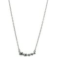 thumbnail image 3 of Aquamarine Ombre - 13" - 16.5" Rhodium Plated Crystal Necklace, 3 of 8