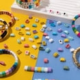 thumbnail image 4 of 30pcs New Arrival 6x9mm Arch Shape Beads For Jewelry Making Bohemian Elastic Rainbow Bracelets Accessory Diy Stranger Thing Bead, 4 of 5