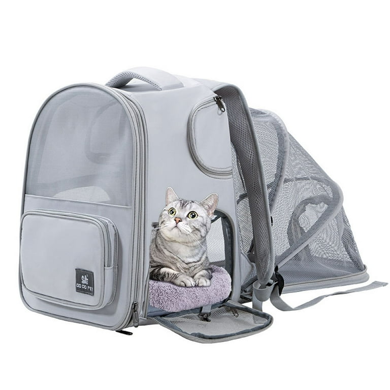 Cat Carrier Expandable Pet Backpack Carrier for Cats up to 13lbs