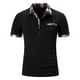 thumbnail image 1 of Gibobby Camisas Tipo Polo para Hombre Polo de Manga Corta de Ajuste clásico de algodón Suave y Liso(Negro,CH), 1 of 5