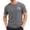 hgg072-Dark Gray, variant on Men's Small Logo Short Sleeve Crewneck T-Shirt, Standard Fit, Breathable Lightweight Stretch Fabric
