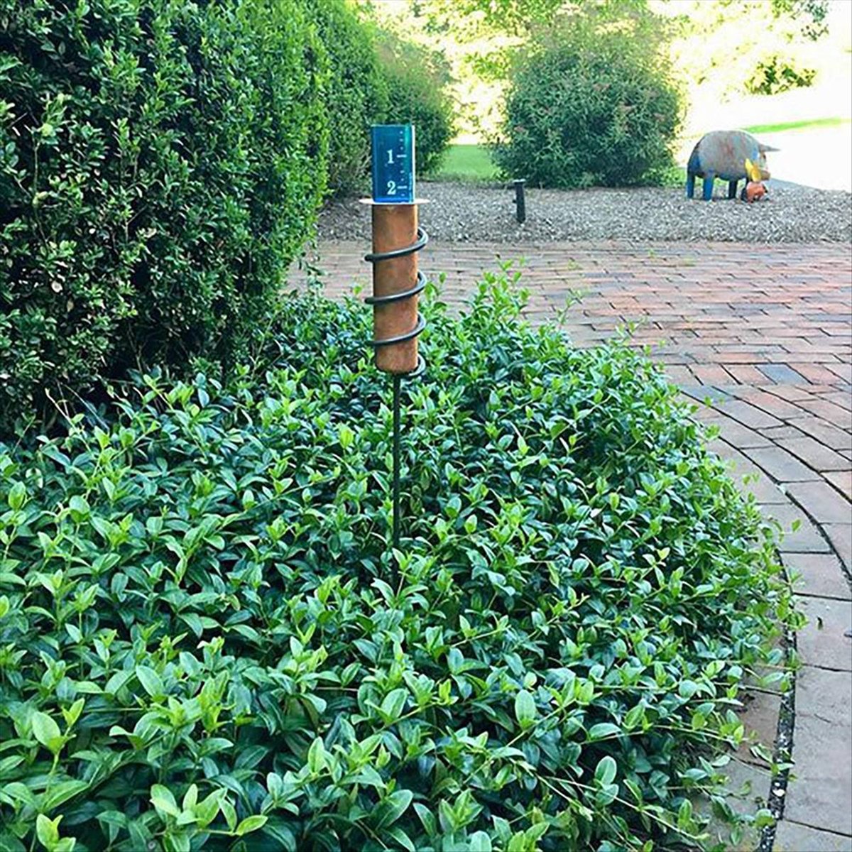 Rain Gauge Lawn Gardens and Landscapes Garden Outdoor Rain Gauge Decorative Rain Gauge, More Accurate,A