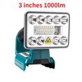 thumbnail image 1 of Linterna LED Inalámbrica de 3 Pulgadas 1000lm 18V Luz de Trabajo Linterna para Lámpara LED Ma*kita sin Batería USB Foco de Iluminación de Emergencia para Exteriores, 1 of 9