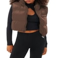 thumbnail image 1 of Veste Courte Sans Manches Légère à Fermeture Éclair pour Femmes, 1 of 2