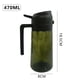 thumbnail image 2 of Dispensador de aceite de oliva de vidrio para cocina, botella dispensadora de aceite 2 en 1 y pulverizador de aceite para cocinar, tapa abatible automática, 18 oz (bloqueo leve), 2 of 5