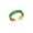 Green, variant on Adjustable Electroplated Geometric Copper Ring with Rainbow Zircon Rhinestones, Simple Style Unisex Ring for Women