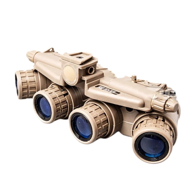 Lunettes avec Support de Vision Nocturne Jumelle Quatre Tubes Accessoire de Cosplay de Vision Nocturne