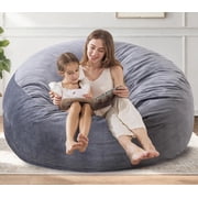Simenmax 3FT Bean Bag Chair Beanbag, Oversized Lazy Sofa Living Room Furniture with Removable Washable Cover