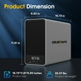 thumbnail image 5 of GOLDENMATE 1500VA/1000W LiFePO4 UPS Battery Backup & Surge Protector, Line Interactive Pure Sinewave, AVR, 296Wh, 8 Outlets, LCD Display, 5 of 10