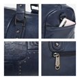 thumbnail image 5 of Bolso tipo barril Dasein para mujer, piel vegana suave, color azul marino, 5 of 5