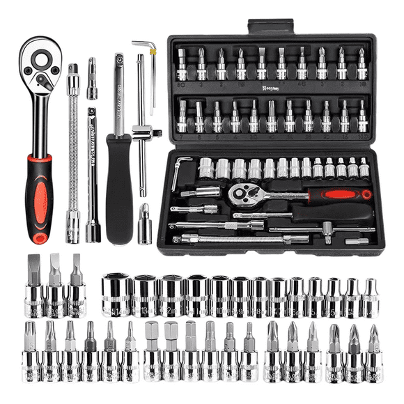 Juego De Herramientas Bloosom Mecánicas Autocle Dados Acero Negro