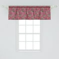 thumbnail image 2 of Ambesonne Pink Zebra Window Valance, Flamingo Toucan Bird, 54" X 18", Pink Tan Black, 2 of 3