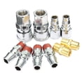 thumbnail image 4 of SHOWERORO 10Pcs Pneumatic Tool Connector Square Silver Industrial Use High Performance Quick Coupling, 4 of 7