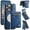 Blue, variant on Decase Premium Magnetic Flip Detachable Wallet Case for iPhone 13 Pro,Shock-Absorbent PU Leather TPU Back Cover with Credit Card Slots, Anti-Scratch,Fit Mag-Safe Car Mount,Black