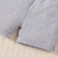thumbnail image 4 of Summer Baby Boy Clothes Toddler Boys Summer Outfits Linen Short Sleeve Button Down Shorts Set Toddler Outfit Black 18-24 Months, 4 of 8