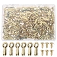 thumbnail image 1 of 1 Set of Photo Frame Backing Clip Picture Holder Iron Buckle Frame Photo Turn Button Picture Frame Accessory, 1 of 8