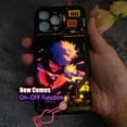 thumbnail image 2 of Funda de teléfono con botón de encendido y apagado para IPhone, carcasa bonita con Flash Led para IPhone 14, 13, 12, 11 Pro, X, XS, Max, XR, 7, 8 Plus, SE, dibujos animados luminosos, Jujutsu Kaisen qiuyongming unisex, 2 of 2