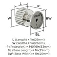 thumbnail image 5 of Amerock Ballard 1 inch (25mm) Diameter Polished Nickel Cabinet Knob, 5 of 6