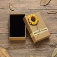 thumbnail image 4 of QIQUWOHUL Jewelry Gift Box Rose Sunflower Design Small Kraft Paper Box For Rings Pendants Earrings Necklaces Ideal For Christmas Holiday Anniversary Wedding Birthday, 4 of 6