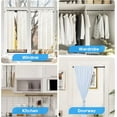 thumbnail image 5 of 2 Pack Tension Curtain Rod Adjustable 16-28 inch Spring Tension Rod Black Curtain Rod Small Short Adjustable Spring Rod Extendable Tension Rod for Window, Cupboard Bars, Bathroom, Cupboard,Kitchen, 5 of 9