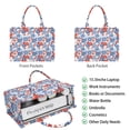 thumbnail image 2 of Large Capacity Tote Bag,Pioneer Flower Floral Print Pattern Handbag Fashion Luxury Tote Bag,15.7"x13"x 5.1" Inches,Laptop Compatible, 2 of 6