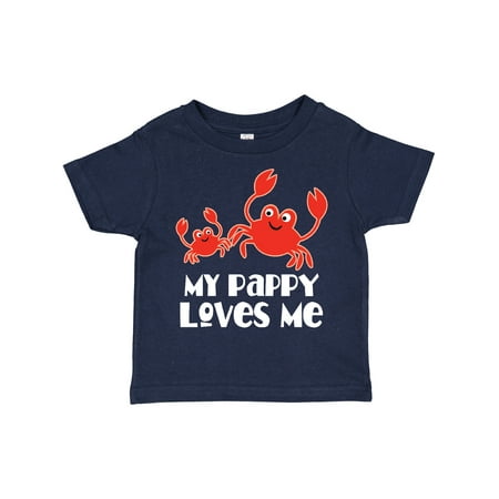 

Inktastic My Pappy Loves Me Grandchild Beach Crab Gift Toddler Boy Girl T-Shirt