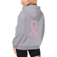 thumbnail image 4 of XINPING Hoodies Women Zip Up Hoodie Oversized Sweatshirt Jackets Spring Fall Winter Coats with Breast Cancer Awareness Ribbon Print 2026, 4 of 7