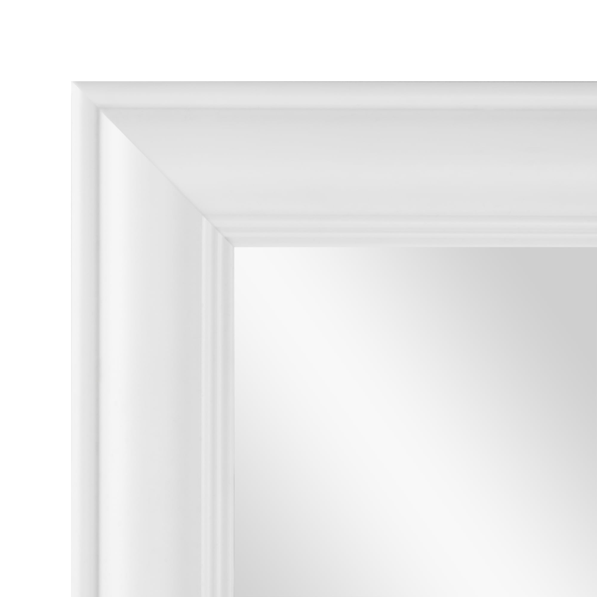 Mainstays Over-The-Door Rectangular Mirror 14.25IN X 50.25IN, White