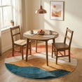 thumbnail image 6 of RUG ROBOT 4ft Round Rugs, Modern Area Rug for Living Room, Non-Slip Washable Rug with Nature Inspired Design for Bedroom, Dining Room, Stylish Indoor Circular Abstract Rug Home Decor, Orange, 6 of 12