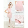 thumbnail image 4 of Stelle Ballet Shrot Sleeve Leotard With Chiffon Sequins Skirt&Tights Ballet Dancewear Combo for Ballerina Girls,Ballet Pink，2-3T, 4 of 7