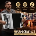 thumbnail image 6 of Accordion, 37 Keys 96 Bass Professional Accordion for Beginners and Advanced Players with Backpack and Strap, 6 of 6