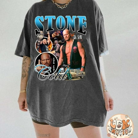 

Vintage Bootleg Style Stone Cold Shirt Steve Austin Wrestling T-Shirt 90s Graphic Tee Unisex Shirt For Woman And Man-Sweatshirt