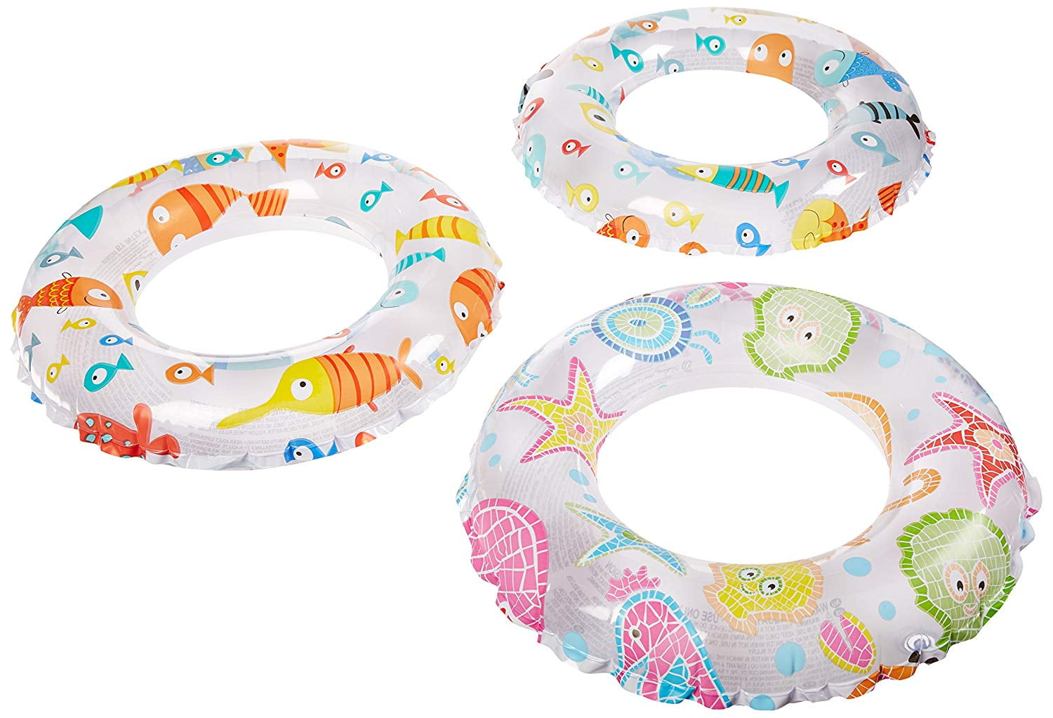 Intex Lively Print Swim Ring (Set of 3)