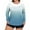 1#Light Blue, variant on Women's Plus Size Gradient Print Long Sleeve Swim Shirt UPF 50+ Quick Dry Sun Protection Jacket for Swimming Hiking Travel,Blue 5XL