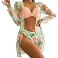 thumbnail image 1 of Gibobby Conjunto de Bikini para Mujer Bikinis de cintura alta para mujer 2023, conjunto de Bikini Sexy de 3 piezas, traje de baño tipo pareo para mujer, (H,XL), 1 of 5
