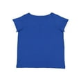 thumbnail image 2 of LAT Women's Curvy Retro Ringer Premium Jersey V-Neck Tee Size up to 4 - 26/28, 2 of 4