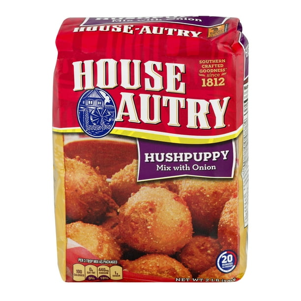 HouseAutry Hushpuppy Mix with Onion, 2 lbs