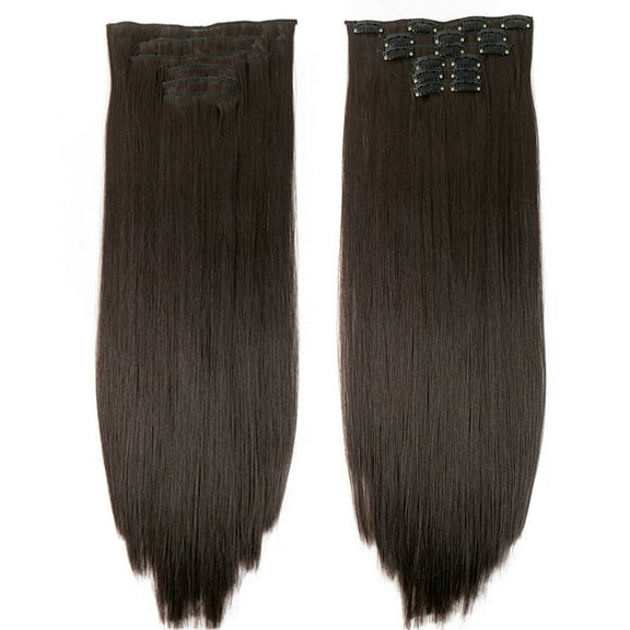 Namzi Hair Extensions & Wigs - Clip On Hair Pieces, 1 Pcs,Natural Black, 55.88CM Length, Natural Texture for Women, Easy Clip-In Installation, All-Day Comfort & Durability