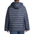 thumbnail image 2 of Time and Tru Women's Plus Size Packable Puffer Jacket with Hood, 2 of 6