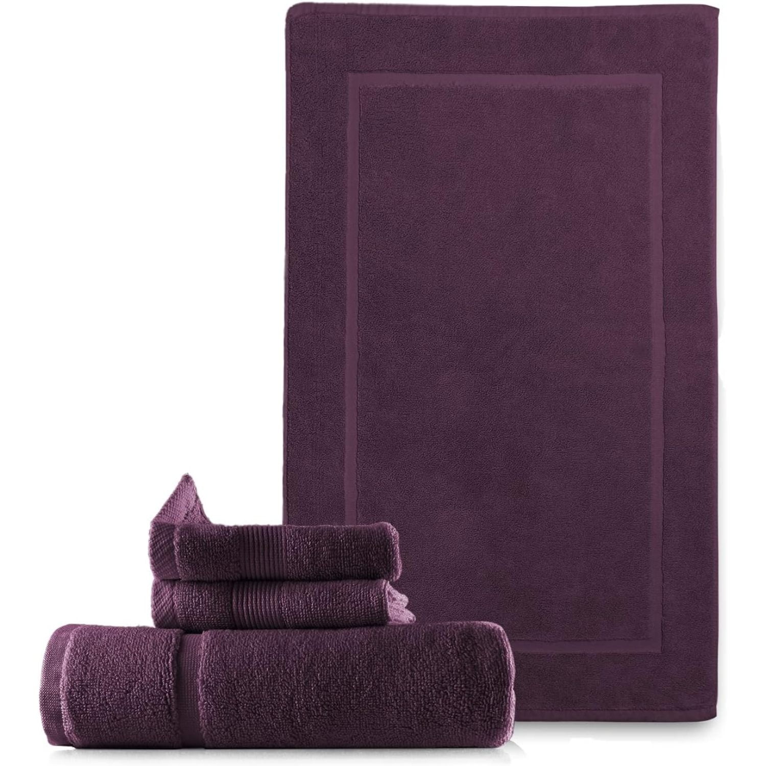 WBTAYB Bath Mat Towels 100 Ring Spun Cotton Luxury Bath Mat Floor Towels Ultra Soft