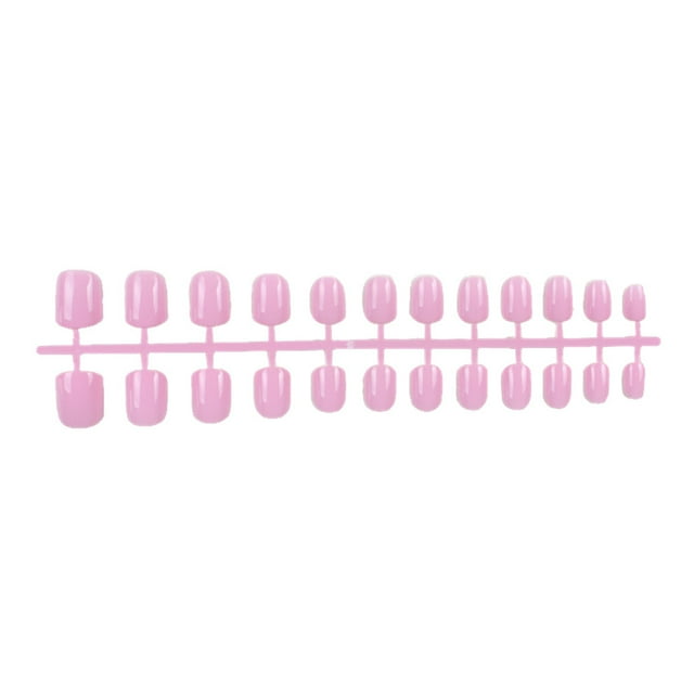 24 Pack Macaroon Solid Colorful Press French Manicure Press on on Nails Artificial DIY Durable French Graceful Colorfast Acrylic Nail for Manicure Salons 4