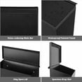thumbnail image 5 of Wall-Mount Mailbox for House, Large Capacity Mail Box, Galvanized Steel Rust-Proof Metal Post Box, Mailboxes for Outside,15.7"x9.9"x4.9" Black, 5 of 7